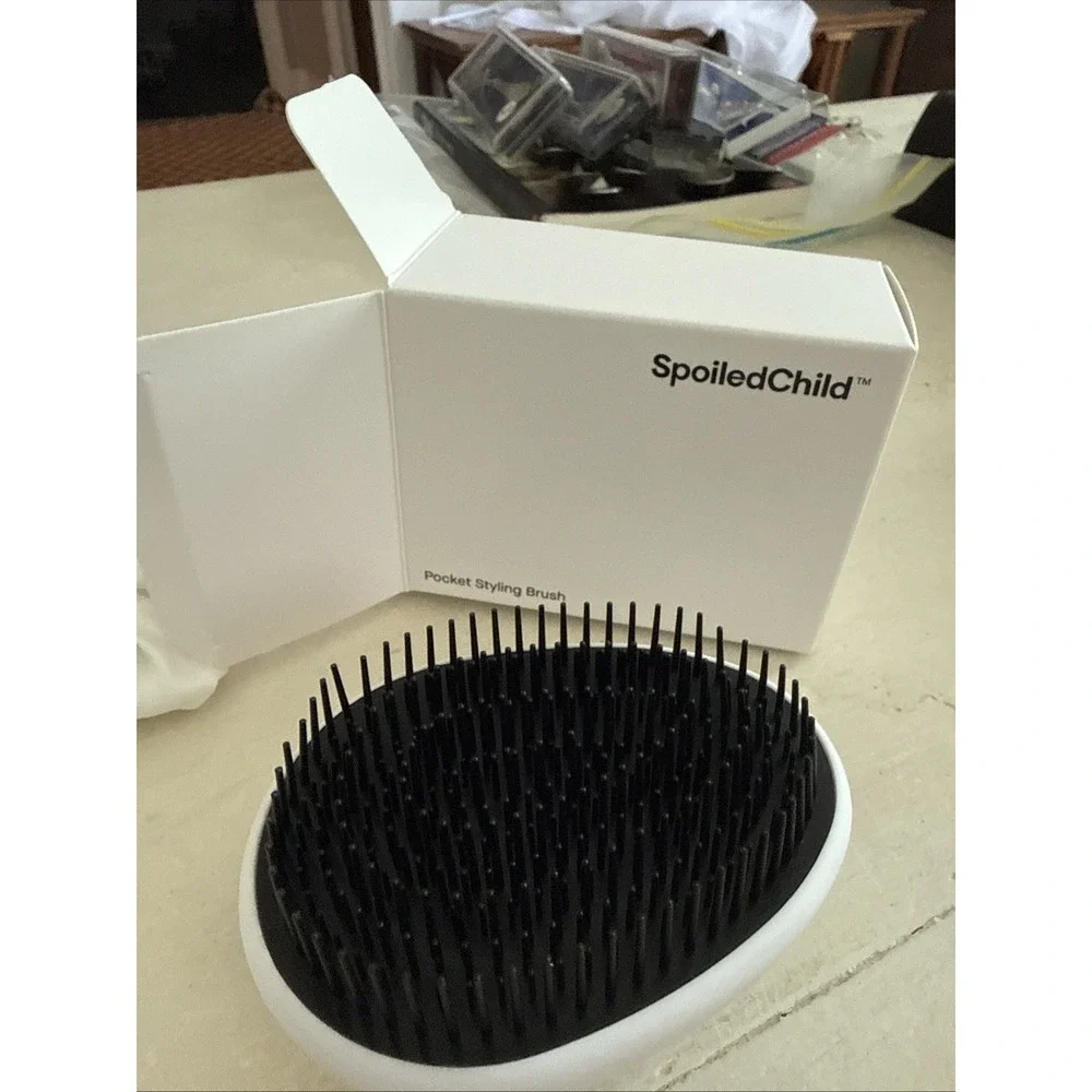Spoiled Child Lot; Scrunchie, Pocket Brush, Spa Band Set Crease Hair Clips NIB